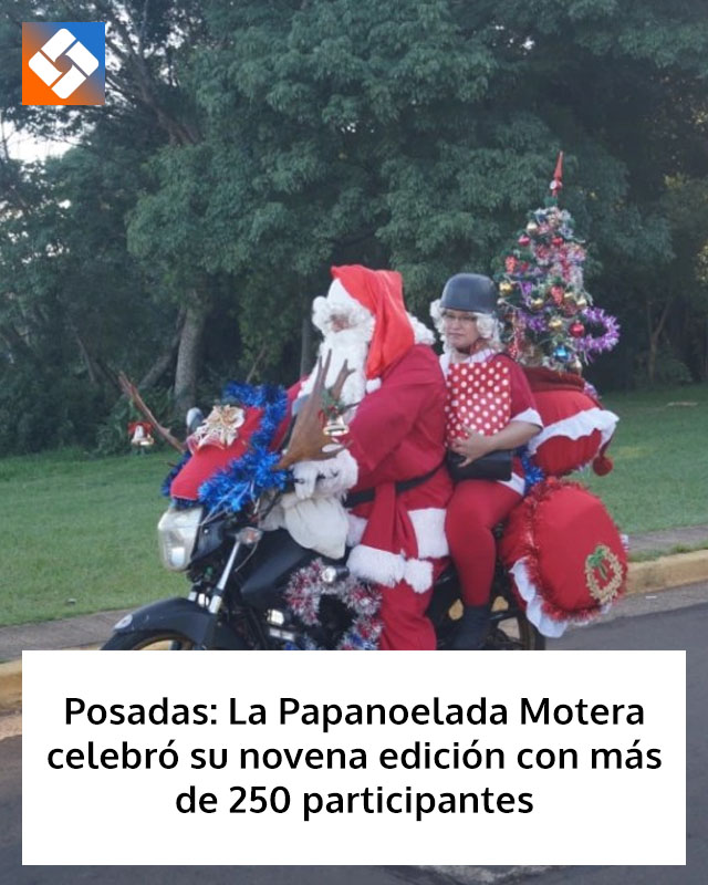 Posadas: La Papanoelada Motera celebró su novena edición con más de 250 participantes