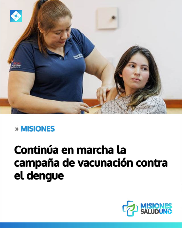 Continúa en marcha la campaña de vacunación contra el dengue
