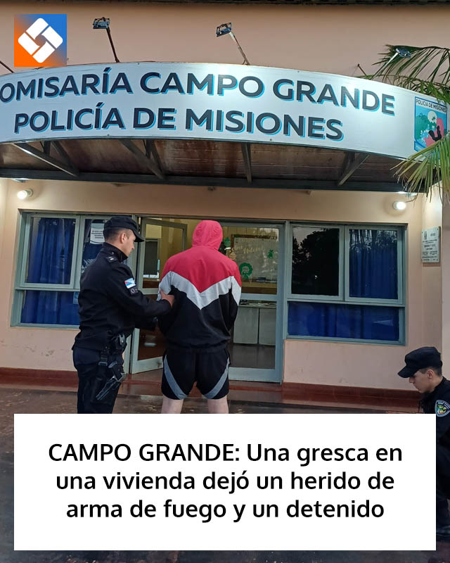 CAMPO GRANDE: Una pelea en barrio Arenhardt dejó un herido de arma de fuego y un detenido