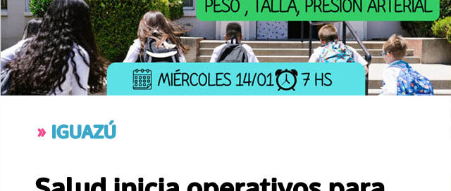 Salud inicia operativos para completar fichas escolares