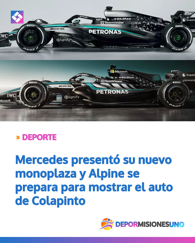 Mercedes presentó su nuevo monoplaza y Alpine se prepara para mostrar el auto de Colapinto