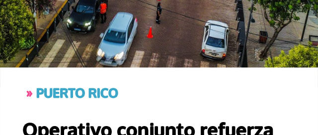 Operativo conjunto refuerza el trabajo de seguridad vial y municipal