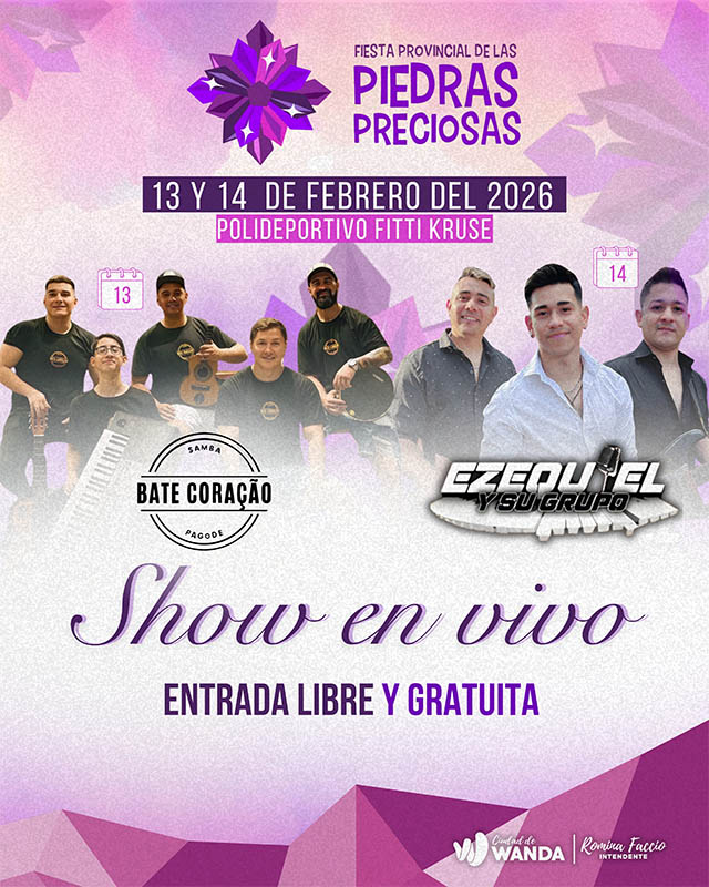 Wanda se viste de fiesta para celebrar las Piedras Preciosas con dos noches de música y tradición