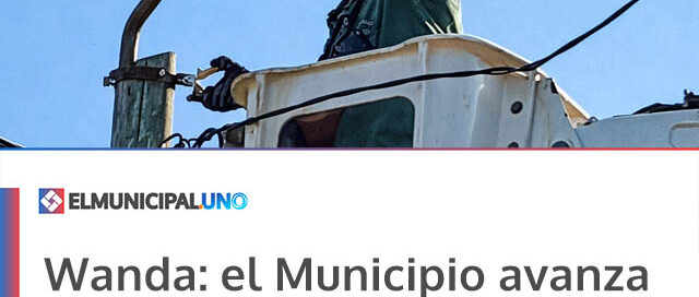 Wanda: el Municipio avanza con trabajos de alumbrado público en distintos barrios
