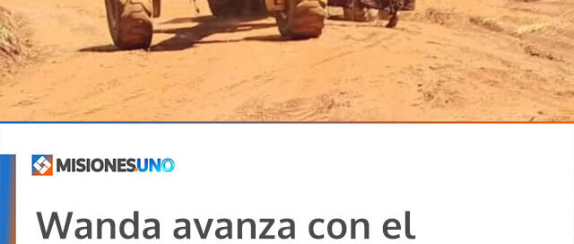 Wanda avanza con el mantenimiento de caminos en Paraje San Lorenzo y Paraje Morena