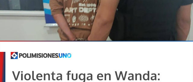Violenta fuga en Wanda: chocó un comercio, escapó y fue detenido tras una persecución