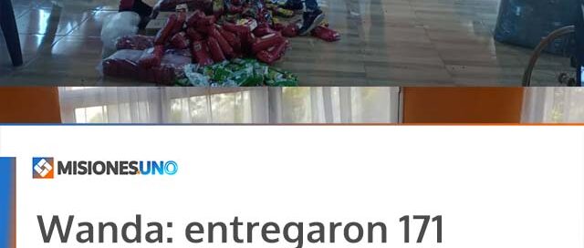 Wanda: entregaron 171 módulos alimentarios a tareferos en la quinta etapa del programa provincial