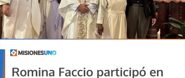 Romina Faccio participó en Paraguay de la celebración de los Votos Perpetuos de una religiosa vinculada a Wanda