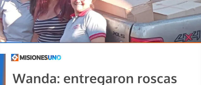 Wanda: entregaron roscas de Pascua a trabajadores tareferos de la localidad