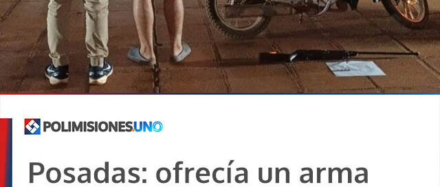 Posadas: ofrecía un arma por WhatsApp y fue detenido tras una compra simulada