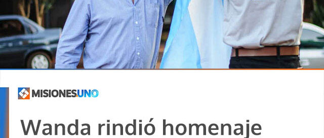 Wanda rindió homenaje a los Héroes de Malvinas con un acto en la plazoleta conmemorativa