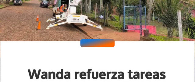 Wanda refuerza tareas de iluminación y mantenimiento urbano en los barrios