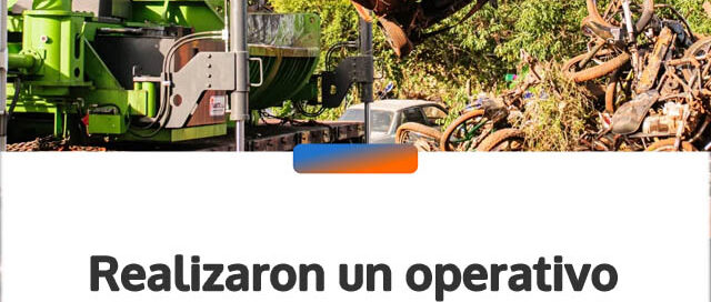 Realizaron un operativo regional de compactación de vehículos en desuso en Wanda